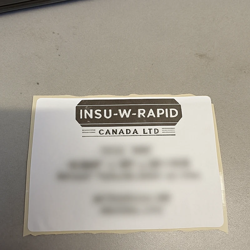 Inventory label with location code