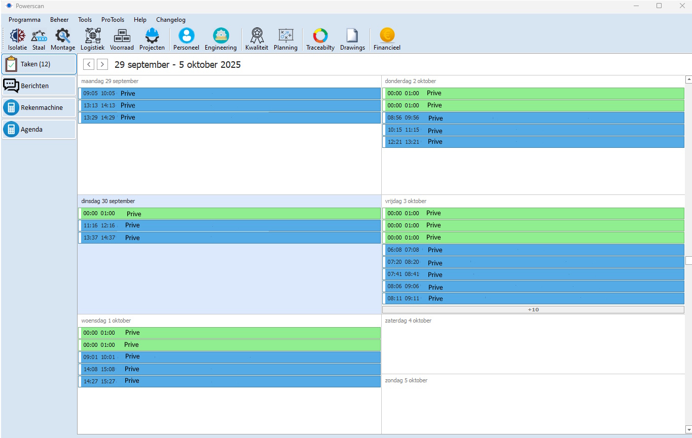 Power Scan softwareplanning bij Power Piping International B.V.