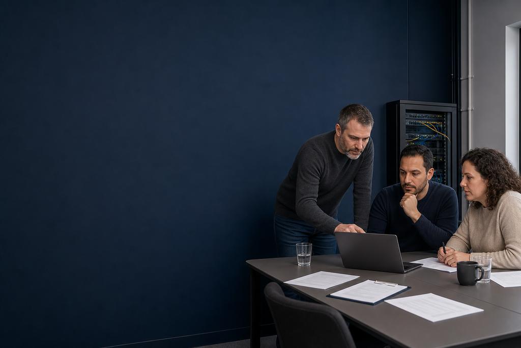 Illustratieve Azure-engineer, beheerder en gebruiker die een gemigreerde server, gegevens, applicatietaak, back-up en herstel controleren