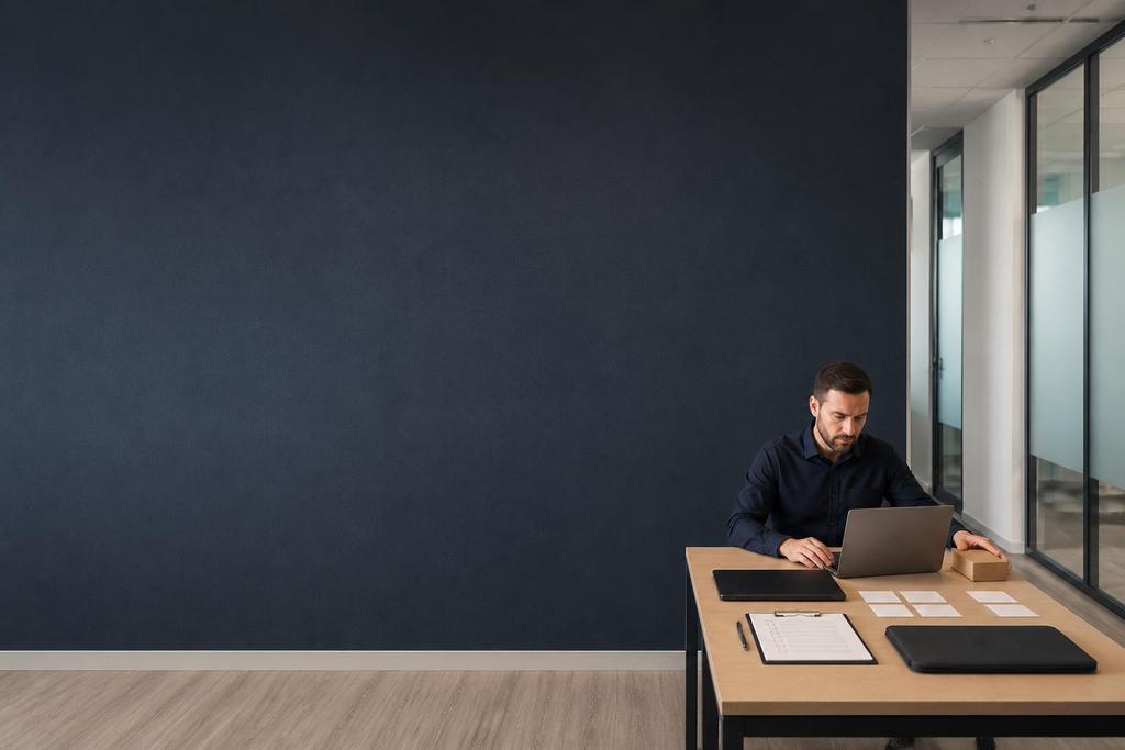 Illustratieve ICT-specialist die handmatige administratie voor onboarding omzet naar duidelijke taken voor medewerker, manager en ICT