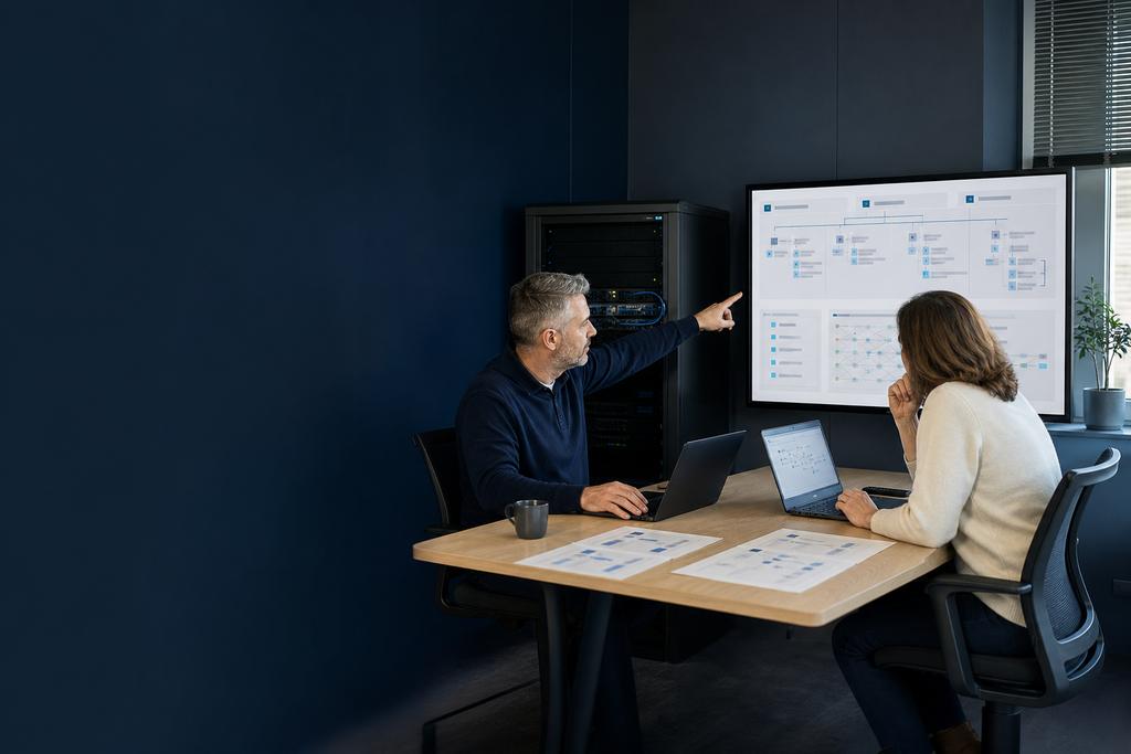 Bestanden beheren in beeld: een Microsoft 365-specialist en informatie-eigenaar die documentbibliotheken, metadata, zoeken en toegangsrechten inrichten